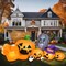 Long Inflatable Blow Ups Yard Decoration Pumpkin with Build-in LEDs(Main Orange)